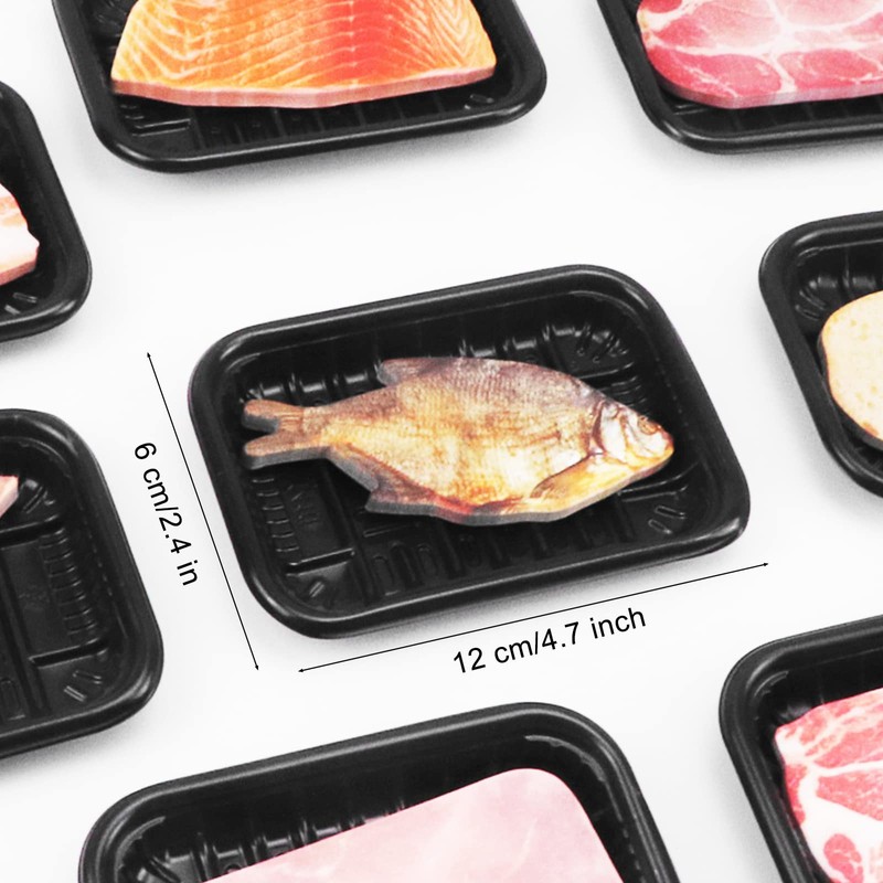 Ruksifg Pack of 8 Novelty Sticky Notes Meat Shape Memo