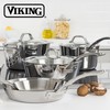 Viking Contemporary 3-Ply Non Stick Frying Pan, 8 Inch Stainless