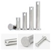 Leliafleury 5Pcs Single Hole Clevis Pins Stainless Steel Flat Head