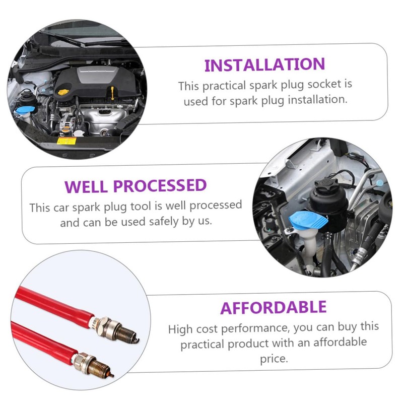 ABOOFAN 3Pcs Auto Spark Plug Installation Tool Durable Spark Plug