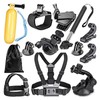 12PCS Action Camera Accessories Kit Adjustable Headband Floating Handle Assembly