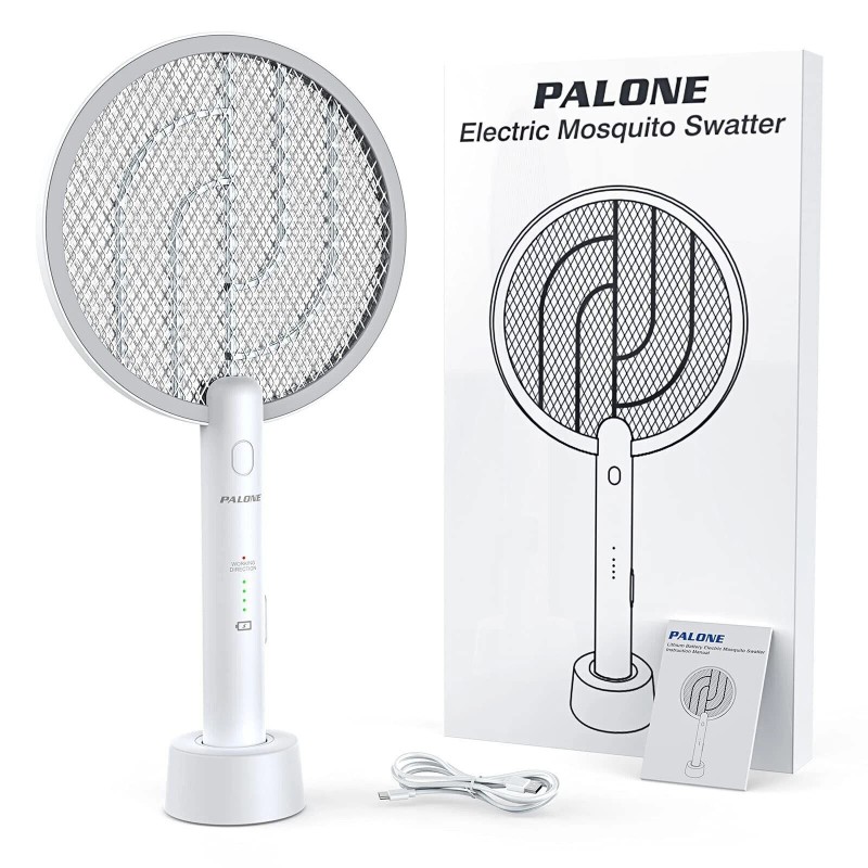 PALONE Electric Fly Swatter 4000V Bug Zapper Racket 2 in