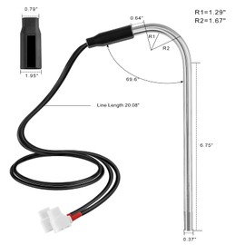 PAHTTO Replacement Heating Element #3850644422 for Dometic Refrigerator DM2652 DM2662 DM2663 DM2852 DM2862 NDM1062 (120V/325W)