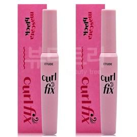 Etude Curl Fix Mascara 01 Black x 2 / 에뛰드 컬 픽스 마스카라 01 블랙 X 2개