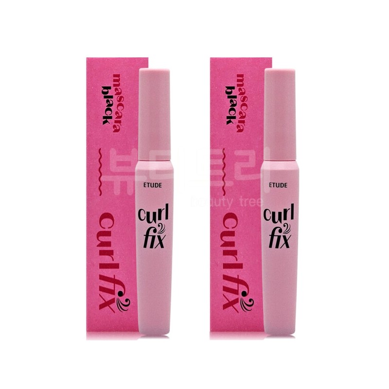 Etude Curl Fix Mascara 01 Black x 2 / 에뛰드