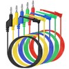 5 Pcs Multimeter Test Lead Set, 4mm Stackable Banana Plug