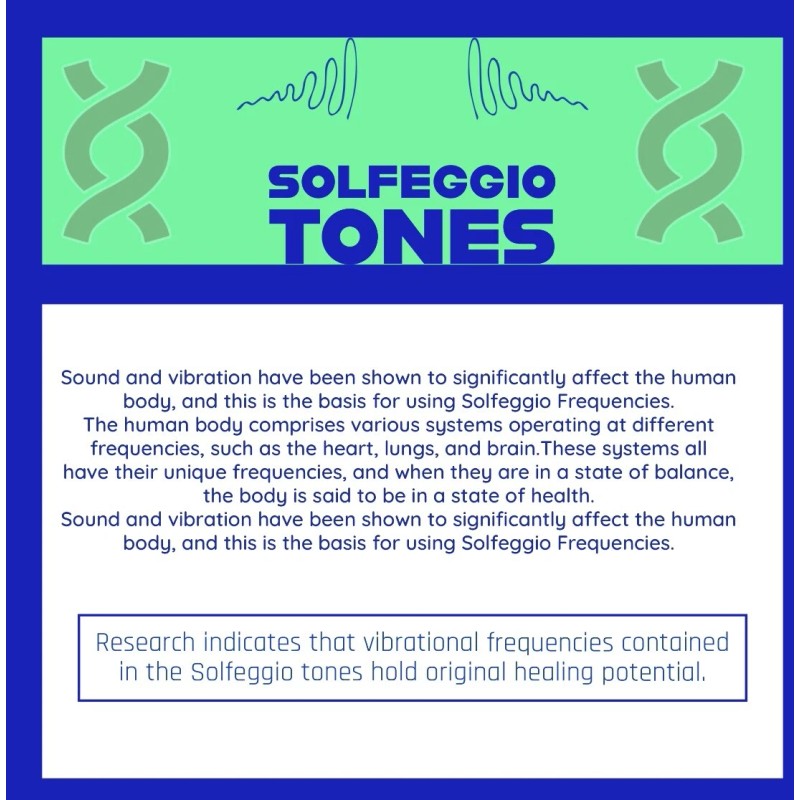 Solfeggio 528 HZ Healing Scalar frequency Imprinted Body patch