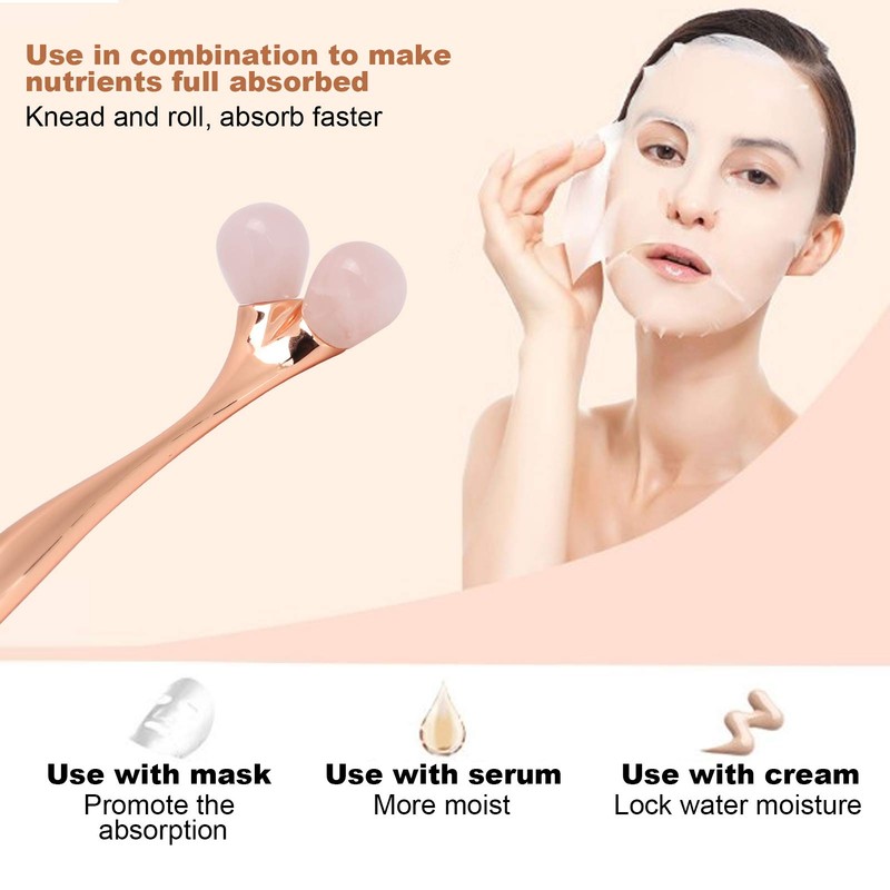NSXAYIWE Gua Sha Facial Tools, Multifunctional Germanium Roller, 55° Angle