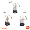 IMUSA 6 or 3cup Electric Espresso Maker, Silver