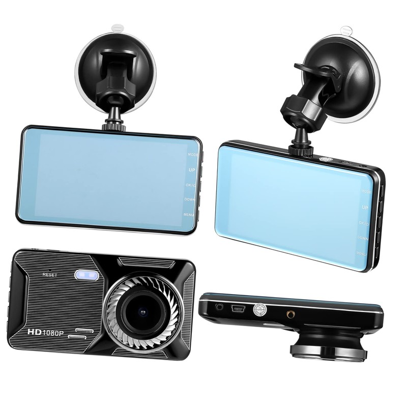 Operitacx Dual Lens Dash Cam with Touch Screen Front and