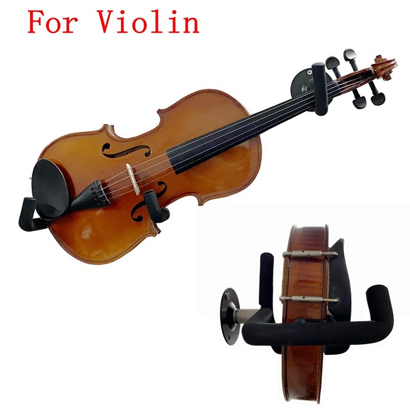 Luckyaa Ukulele/Bass/Violin Hanger Wall Mount Slatwall Horizontal Electric Guitar Holder