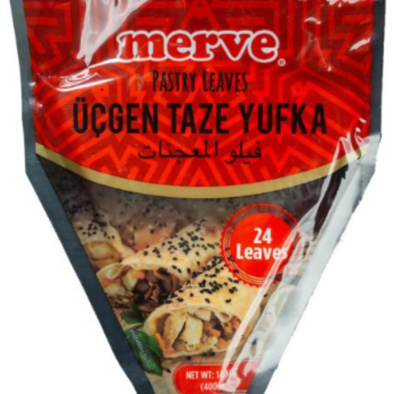 Merve Triangle Pastry Leaves phyllo dough pastry 24 pieces 400