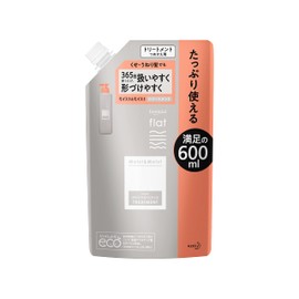 Flat Essential Flat Moist & Moist Treatment, Curvy Hair, Ends, Gathers Together, Straight Hair, Formulated with Straightening Ingredients (Hair Styling Ingredient), Refill, 20.3 fl oz (600 ml), Refreshing Floral Scent