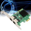 PCI E NIC Network Card 2 Way RJ45 Port for