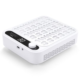 Makartt Nail Dust Collector - Electric Nail Vacuum Dust Collector with Reusable Filter, LED Display, Adjustable Speed, Larina Suction Powerful Extractor Fan Manicure Pedicure Tool for Home Salon