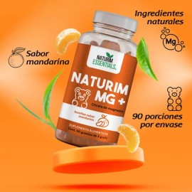 Citrato de Magnesio Naturim en Gomitas Sabor Mandarina con 90 Unidades