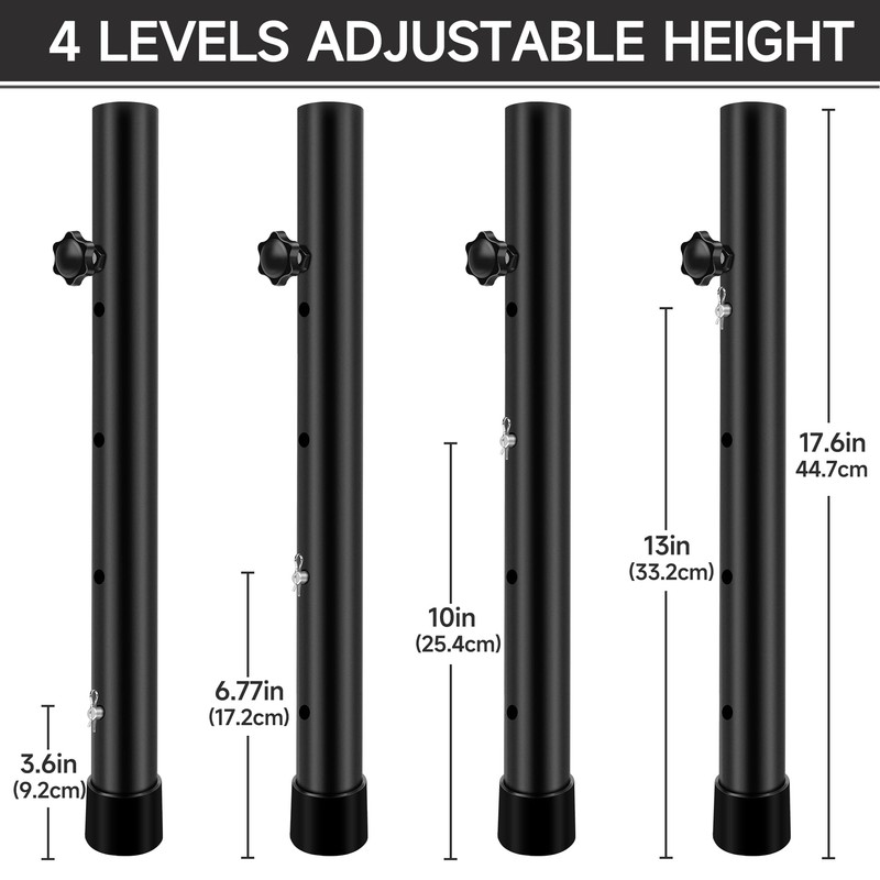 Laowu Table Leg Extenders for Folding Tables, Folding Table Legs