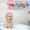 GoaePode Extra Large Bath Toy Storage Bag, 4 Compartment Messy