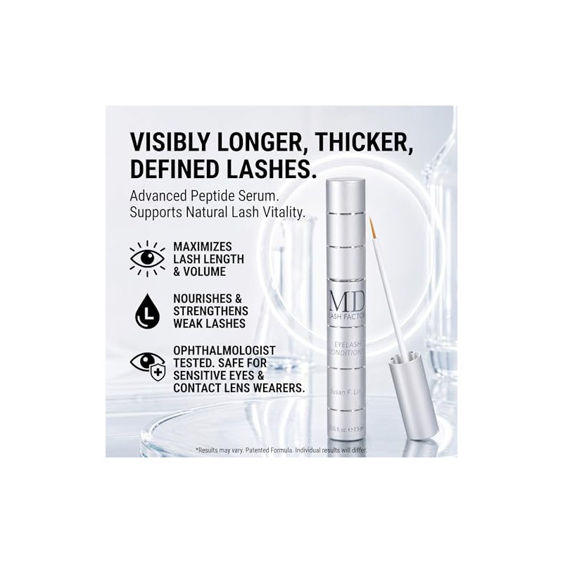 MD- Suero para el crecimiento de pestañas Lash Factor Realza