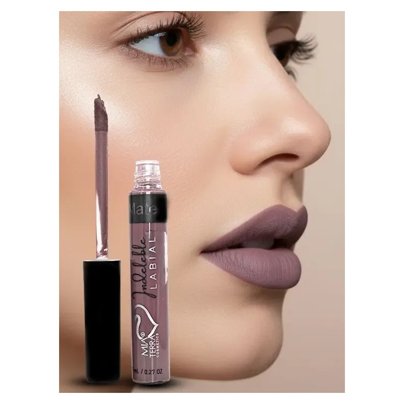 Labial Indeleble Mate Mia Terra Color Cocoa