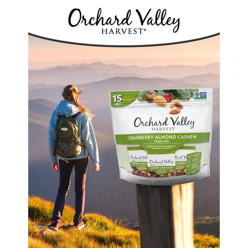 Orchard Valley Harvest Cranberry Almond Cashew Trail Mix, 1 Ounce