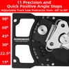 Adjustable Angle Track Saw Square with -60° to 60° Quick