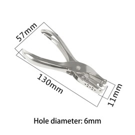 IKadiya Single Hole Punch, 3mm Small Hole Punch, Metal Single Handheld Hole Paper Punchers, for Crafts Paper Scrapbooking Card Tags