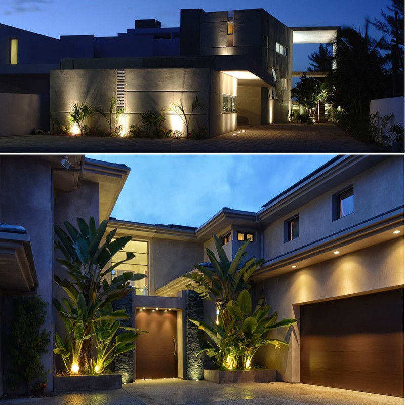 AHSELLUS 4 Pack Low Voltage LED Landscape Lights - 3W