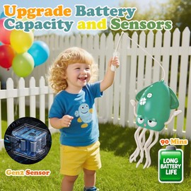 Upgrade Dancing Octopus Baby Toy, Electric Rechargeable Crawling Octopus Tummy Time Toys, Magic Dancing Music Squid for 3 4 5 6 7 8 Year Old Kids Boy Girl