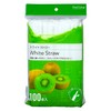 大和物産 ストロー ホワイト 18cm FL 100本入