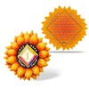 BraveBloom 1 Year Sobriety Coin – Sunflower Diamond AA Medallion