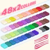 Air Dry Clay 96PCS (2x48Colors), Modeling Clay for Kids with
