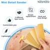 70 Sheets Yellow Micro Detail Sander Paper Kit and 3.5”