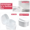 Dental Prothetic Box Set, Orthodontic Retainer Prothetic Teeth Storage Case,