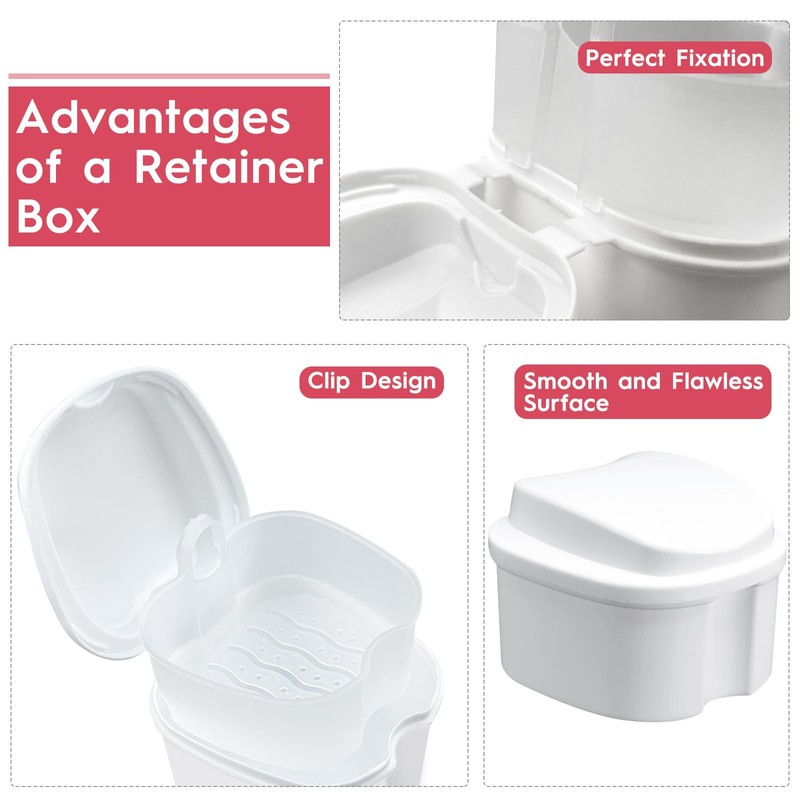 Dental Prothetic Box Set, Orthodontic Retainer Prothetic Teeth Storage Case,