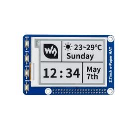 Waveshare E-Paper Display Module in 2.7inch Compatible with Raspberry Pi Black/White Display Color