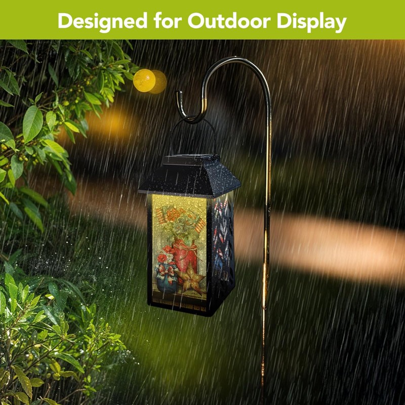 Briarwood Lane American Flowers Solar Lantern
