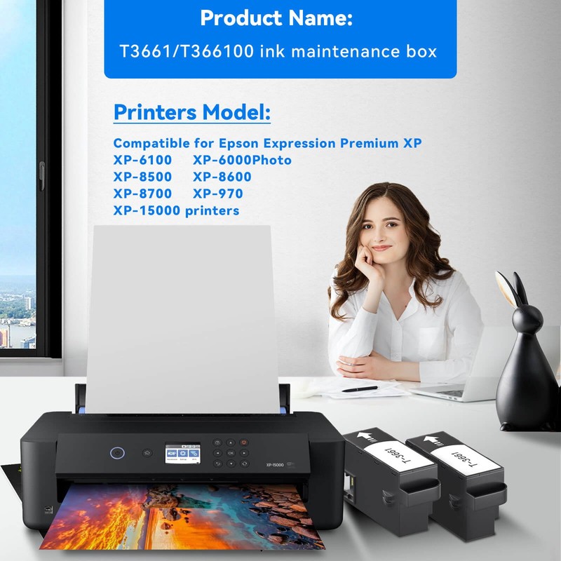 T3661 Ink Maintenance Box Replacement Compatible for Epson XP-15000 XP-6100