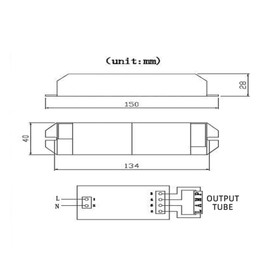 GAGFCJCQL AC220V Electronic Ballast Universal 24W 36W 55W Ballast(55W)