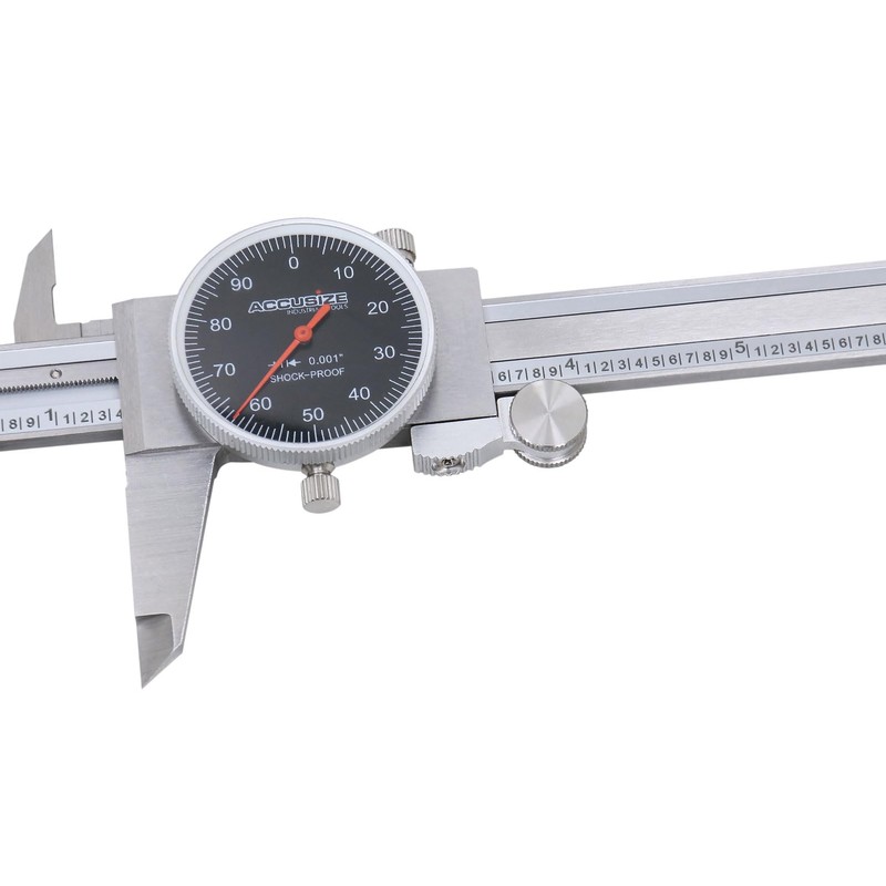 Accusize Industrial Tools 0-6" x 0.001" (Range x Resolution) Dial