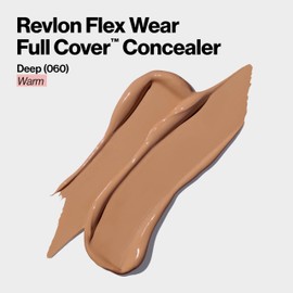 REVLON ColorStay Flex Wear Full Cover Concealer 100% Long Lasting Coverage with Hyaluronic Acid and Vitamin E Deep Tone 10ml