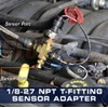 GlowShift 1/8-27 NPT T-Fitting Sensor Thread Adapter for Pressure &