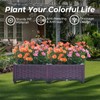 Dawot Plastic Raised Garden Bed, Set of 2 Planter Grow