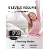 Vibrating Alarm Clock for Heavy Sleepers with Bed Shaker, Extra