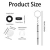 Eyeglass Repair Kit with 6Pcs Silicone Hinge Rings, 2Pcs Screwdrivers,
