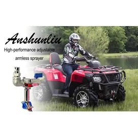 Universal Boomless Sprayer Nozzle Kit for ATV/UTV, Stainless Steel Adjustable Spray Tip, Ideal for Farm, Lawn, Pasture Spraying