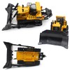 fisca Remote Control Bulldozer RC 1/16 Full Functional Construction Vehicle,