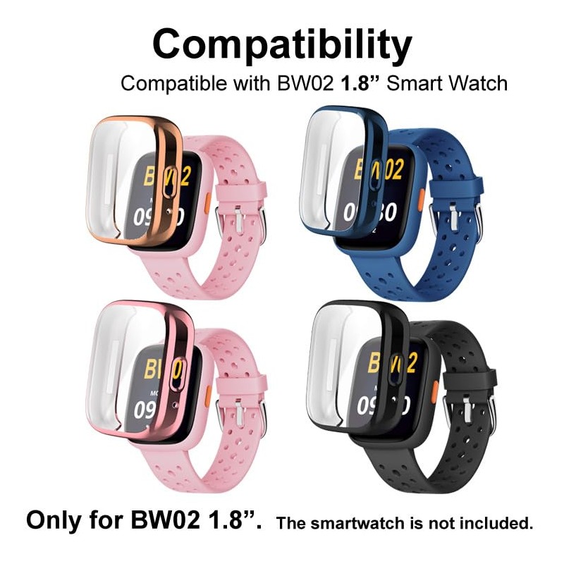 smaate Watch Cases compatible with BIGGERFIVE BW02 1.8” Smart Watch,