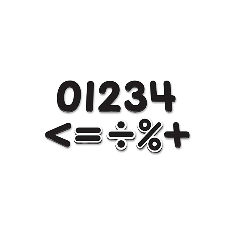 Teacher Created Resources Black Classic 2 1/2" Magnetic Numbers (TCR77218)