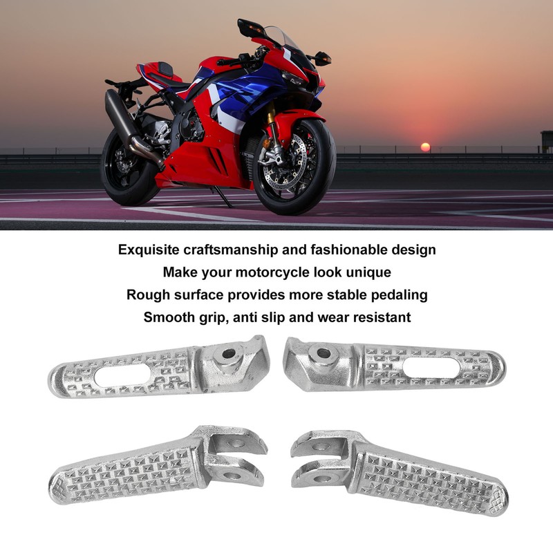 Motorcycle Foot Pegs Complete High Strength Strong Grip Replacement for